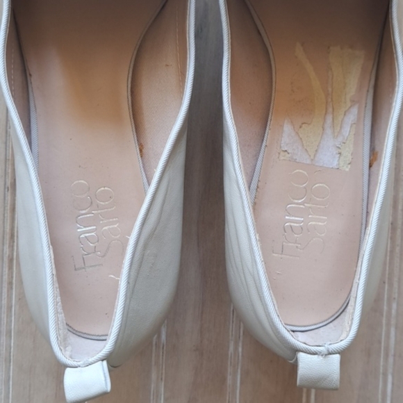 Franco Sarto Vianna Slip On Crom Heel Pointy Toe Boone Leather Dress Short Heels - Picture 4 of 14